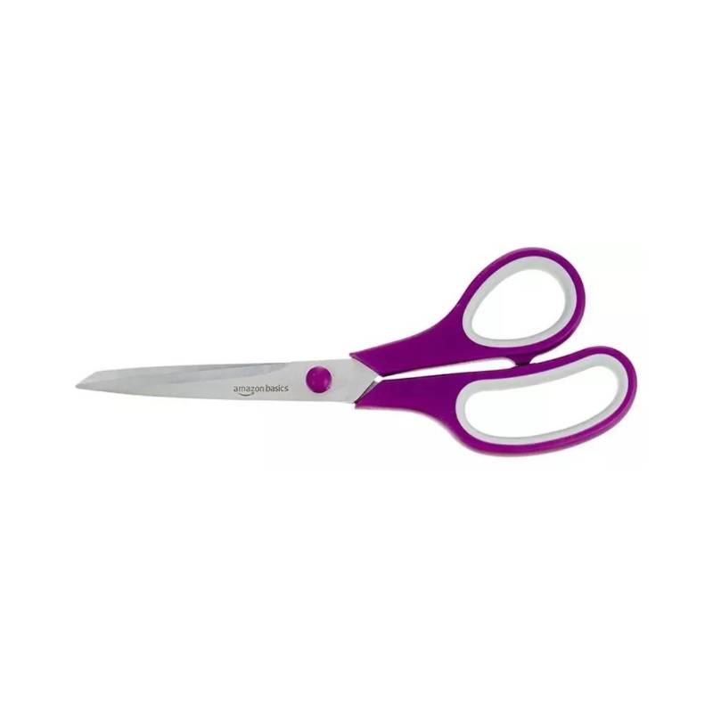 SCISSORS - AMAZON BASICS PURPLE SCISSORS 8 Inch