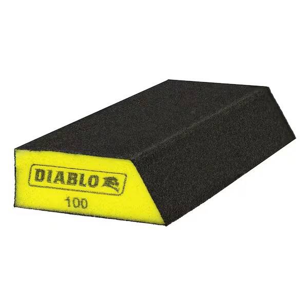 DIABLO EXTENDED CORNER CANTACT SANDING SPONGE FINE 100 GRIT