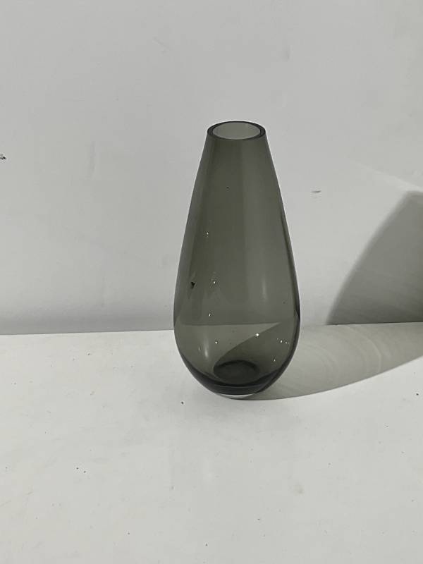 West Elm Smoke Tear Drop Glass