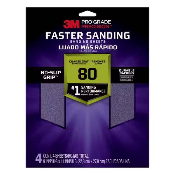 3M 80 GRIT SANDING PAPER
