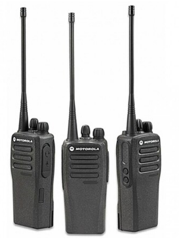 WALKIES - Motorolla CP200D Walkies with Case and charging station