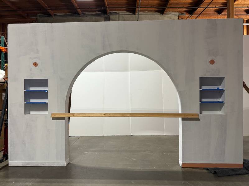Flat Wall Arch w/ Shelves #1