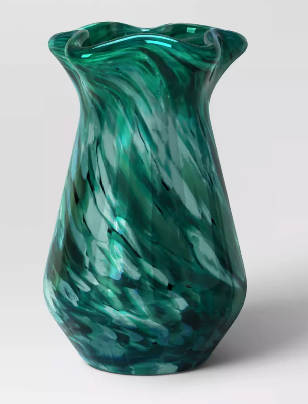 Ruffle Glass Vase