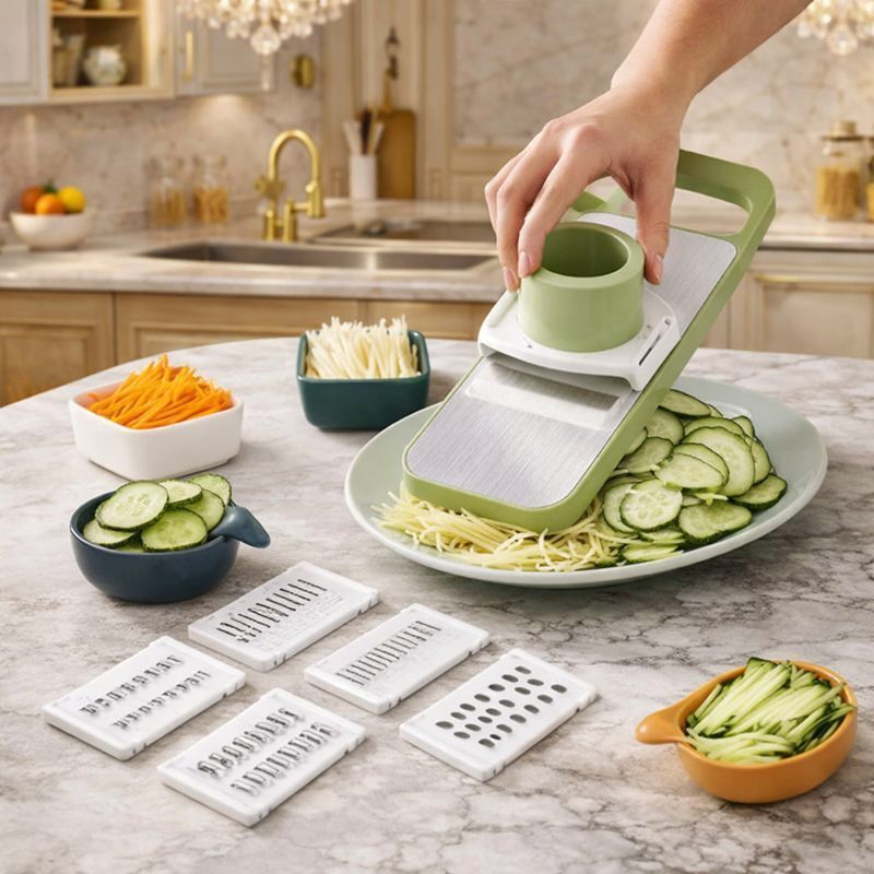 5 in 1 Stainless Steel Vegetable Cutter
