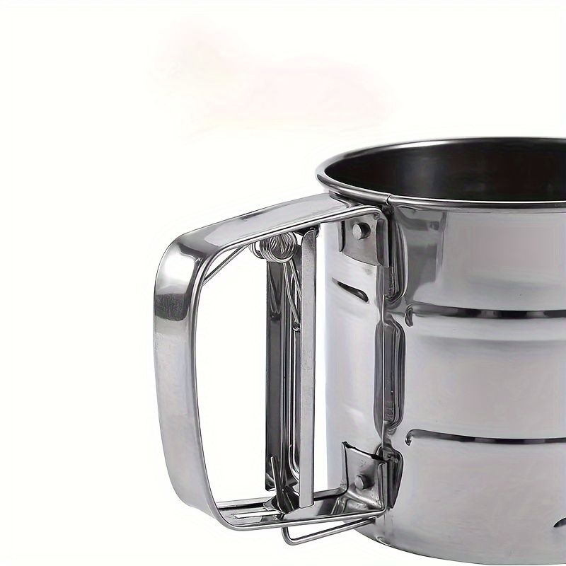Stainless Steel Flour Sifter Handheld Semi-Automatic