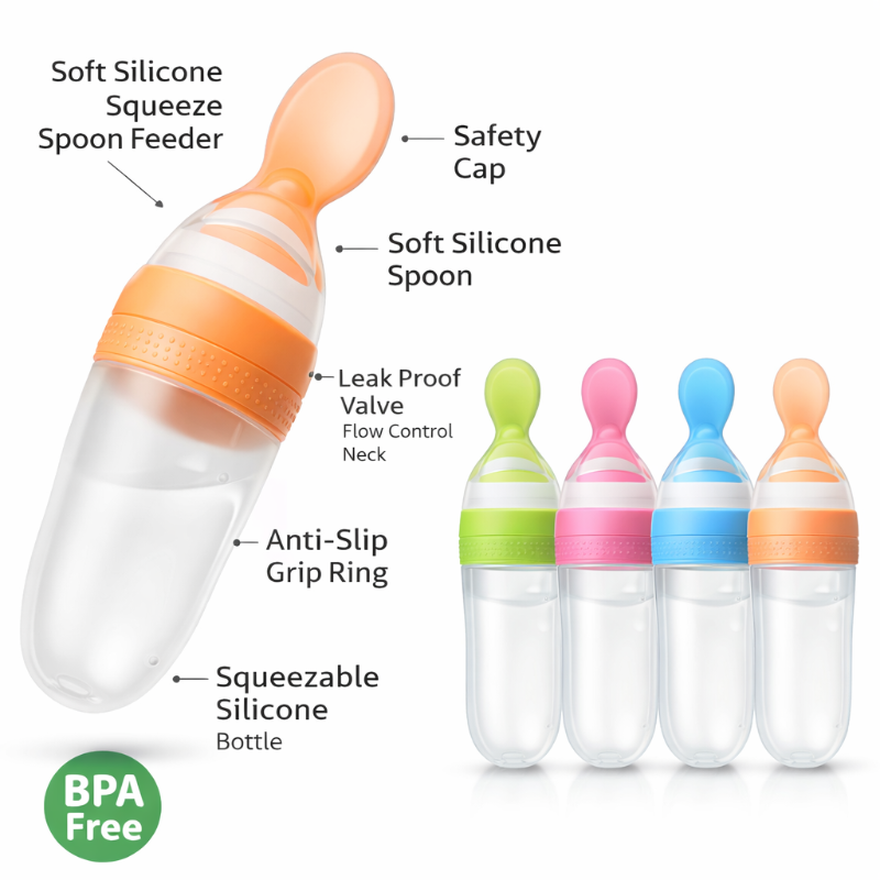 Silicone Baby Spoon Feeder