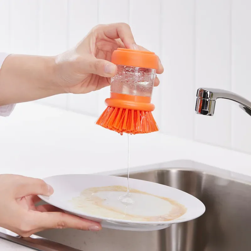 Liquid Soap Dishwasher Brush