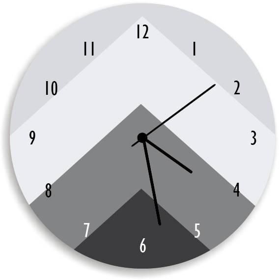 Modern Geometric Wall Clock – Nordic Desig