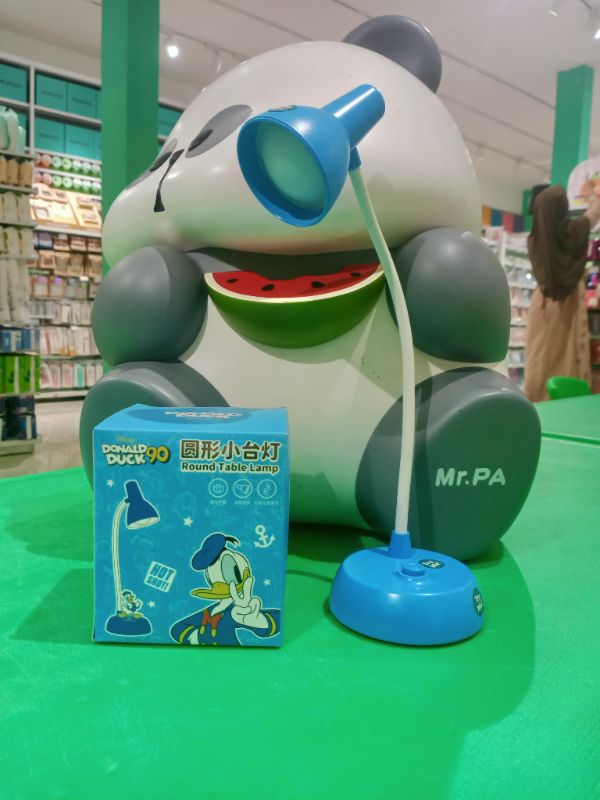 Lampu Meja Kecil Bulat Seri Donald Bebek