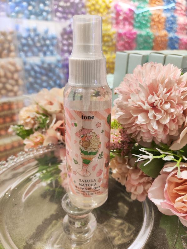 TONE Body Cologne Sakura Matcha kemasan spray 100ml