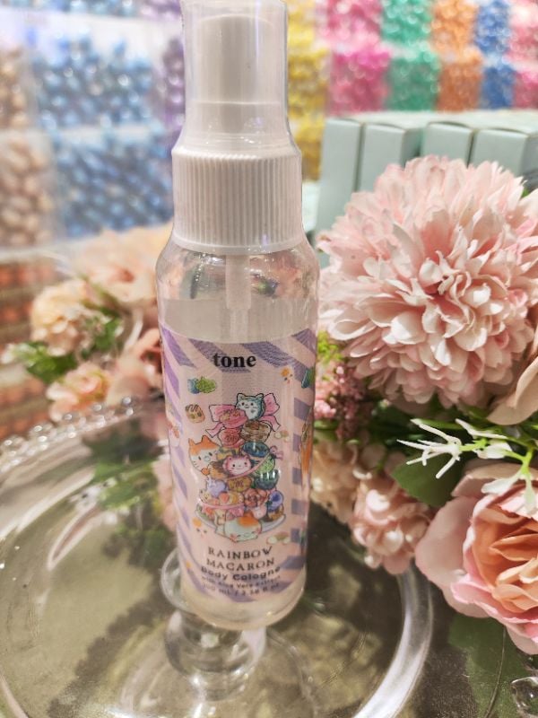 TONE Body Cologne Rainbow Macaron kemasan spray 100ml