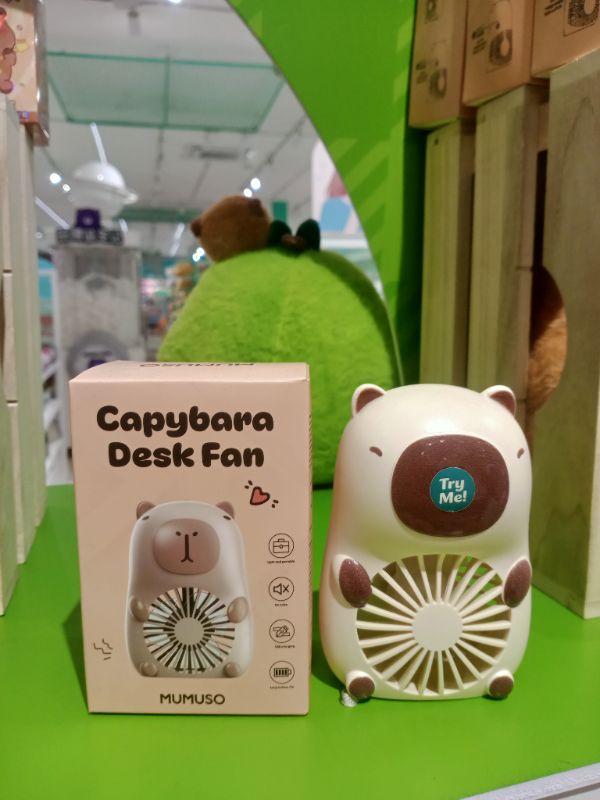 Kipas Meja Kapibara Imut Warna Coklat
