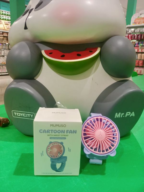 Kipas Jam Tangan Kartun Versi Baterai - Ungu