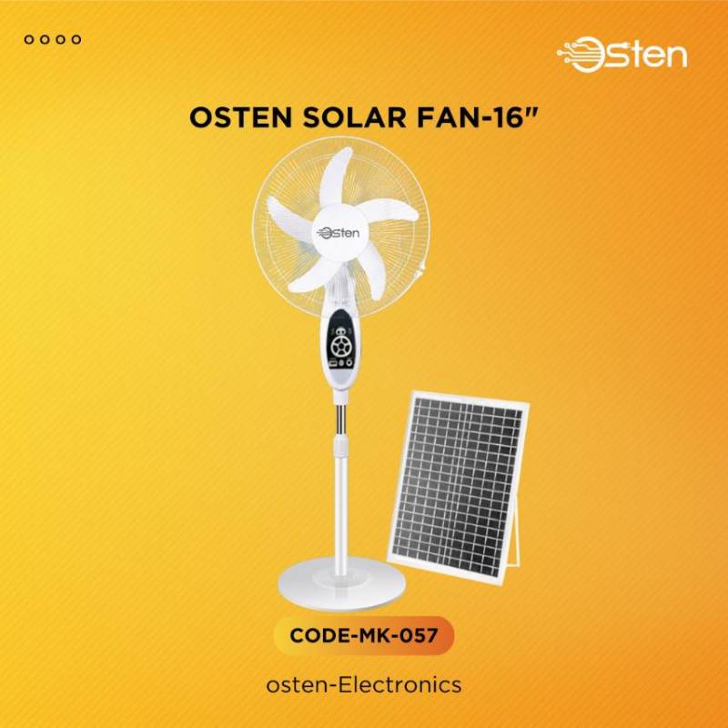 Osten 16" Solar Stand Fan - 057