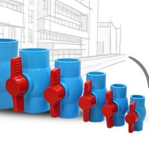 SOGO 1" PVC Ball Valve ( ၁လက်မ ဘောဘား - စွပ်/နီ )