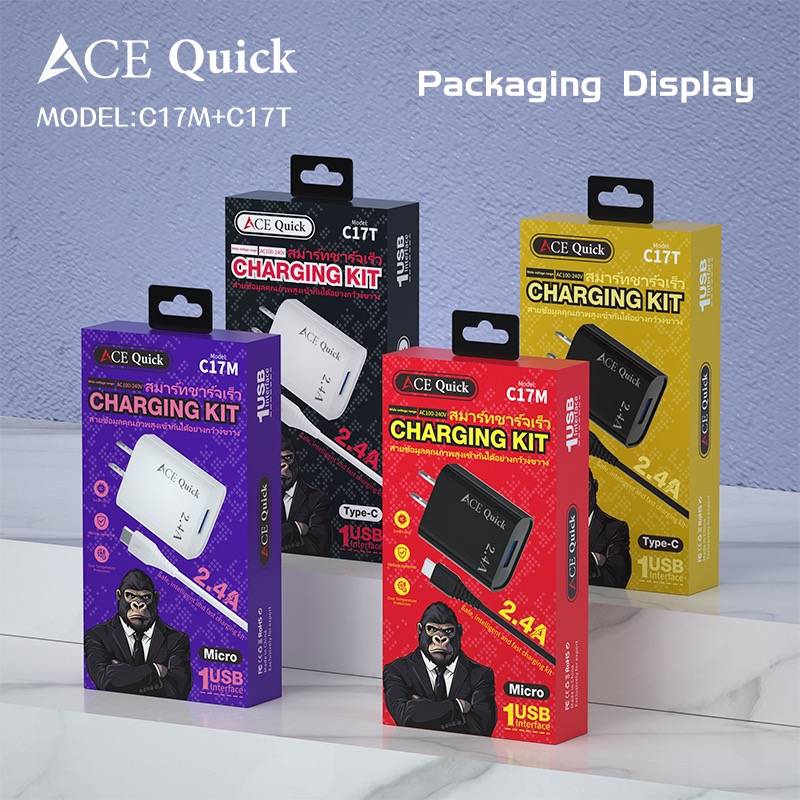 Ace Quick - C17T Charger Set - Type C