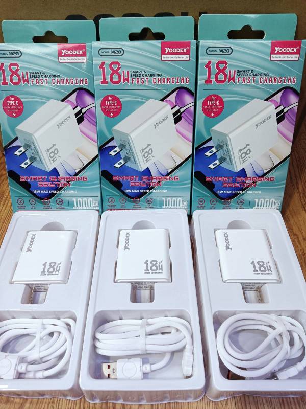 Yoodex M20 - Quick Charge Type C Charger Set