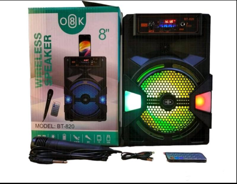 BT - 820 - 8" Bluetooth Speaker With Mic
