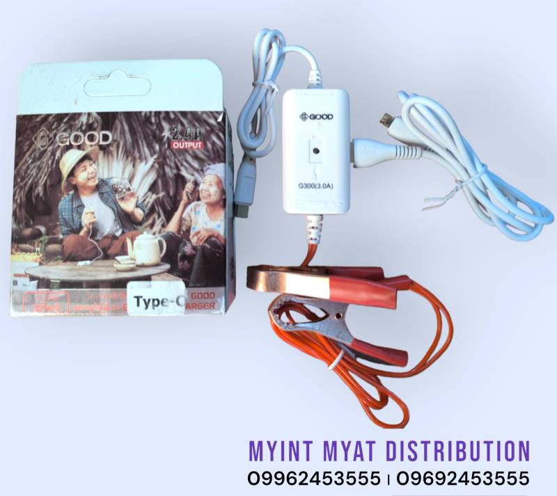 Good ( မနော ) DC Charger - Micro & Type C ( 3.0A )