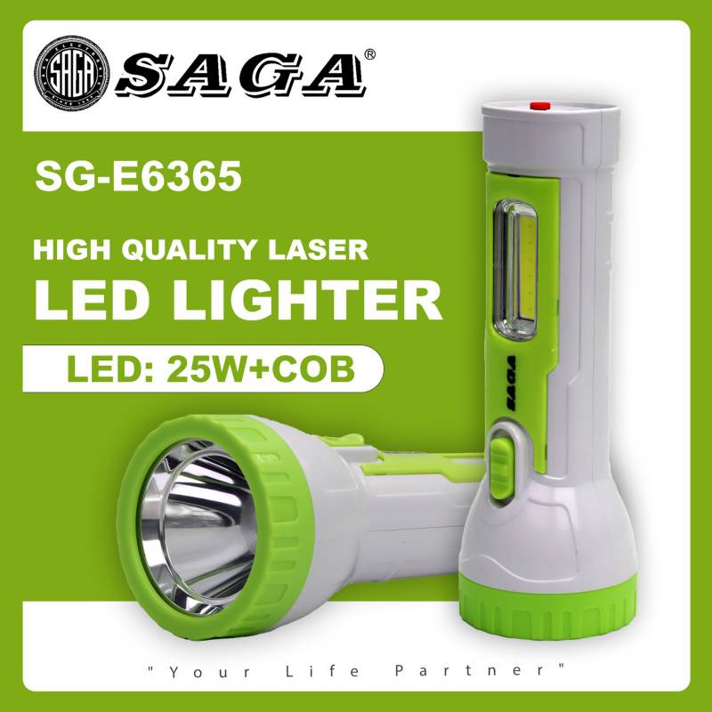 SAGA E - 6365 / 6368 လက်နှိပ်ဓာတ်မီး