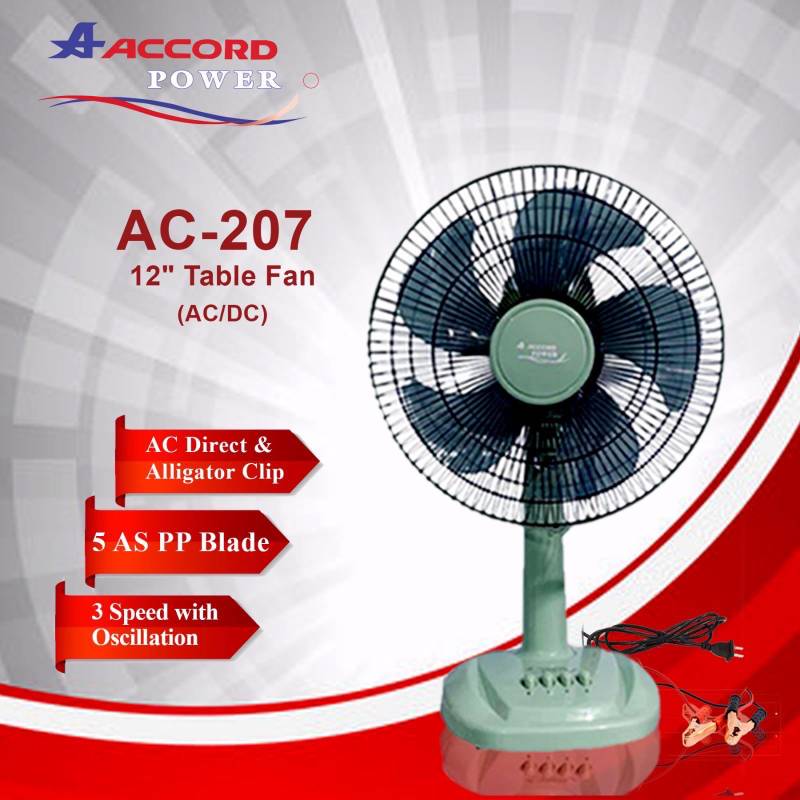 ACCORD AC - 207 12" AC/DC Fan