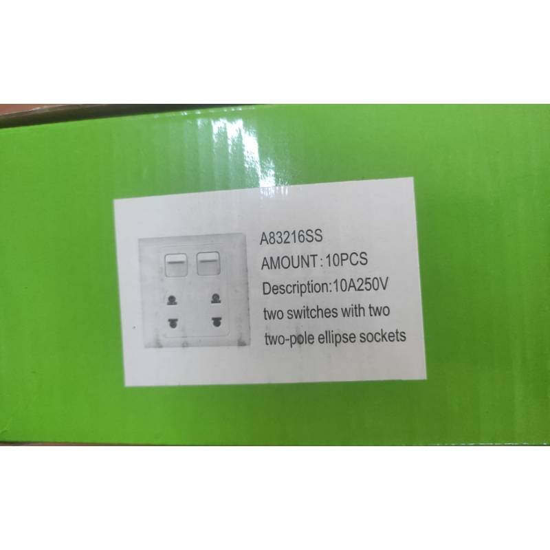 J Fresh 2Gang 2Socket ( 1x 10 )