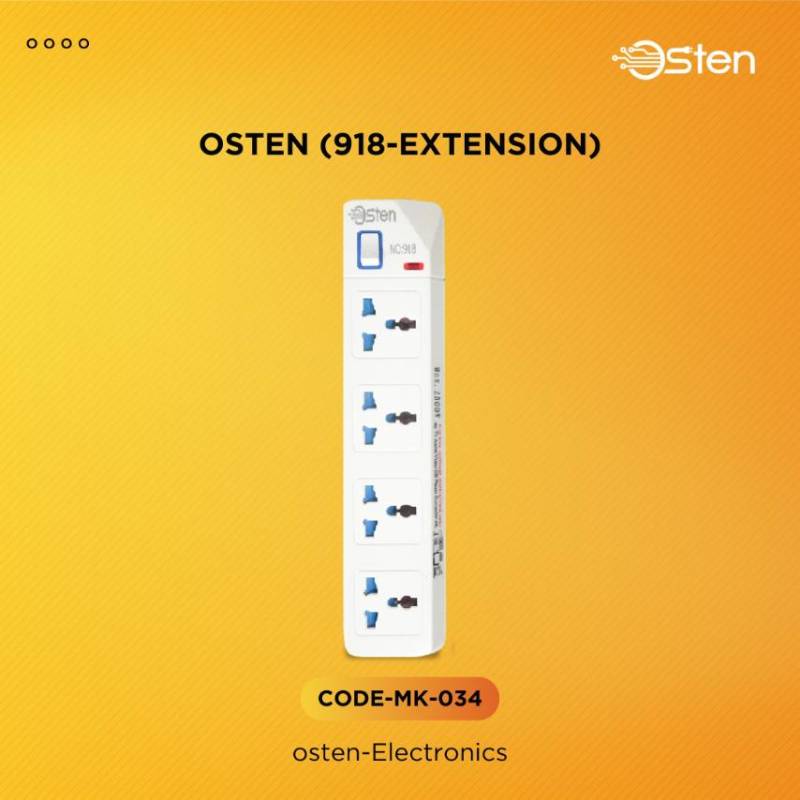 Osten 918 4 Socket Extension - 034