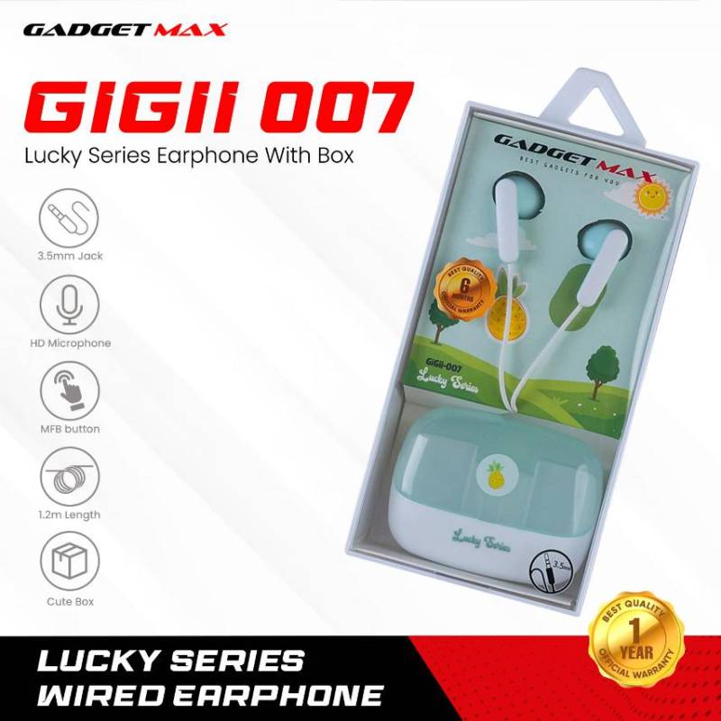 GADGET MAX GIGII 007 - Wired Earphone