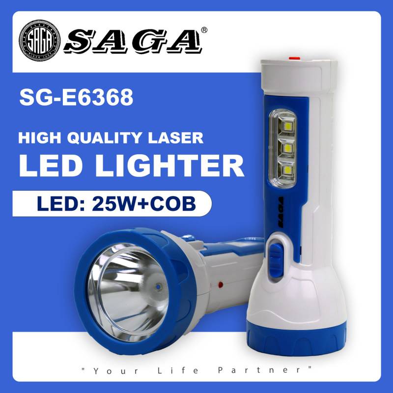 SAGA E - 6365 / 6368 လက်နှိပ်ဓာတ်မီး