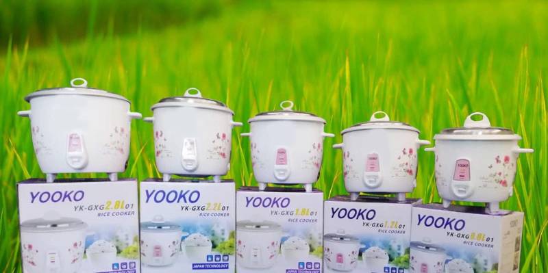 YOOKO - 1.8L ( ၄လုံးချက် ပန်းပေါင်းအိုး )