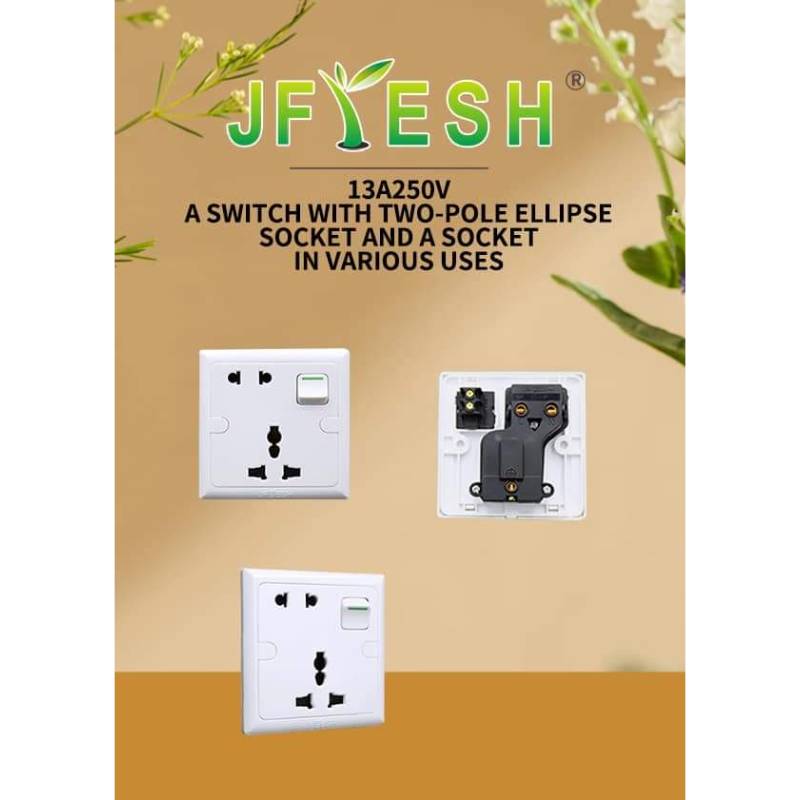 1Gang 2Socket Multi - J Fresh ( 1x 10 )