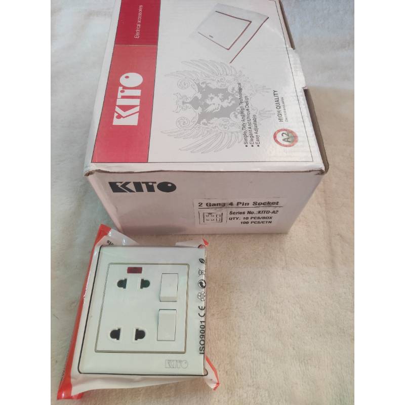 Kito 2Gang 2Sockets (1x10)