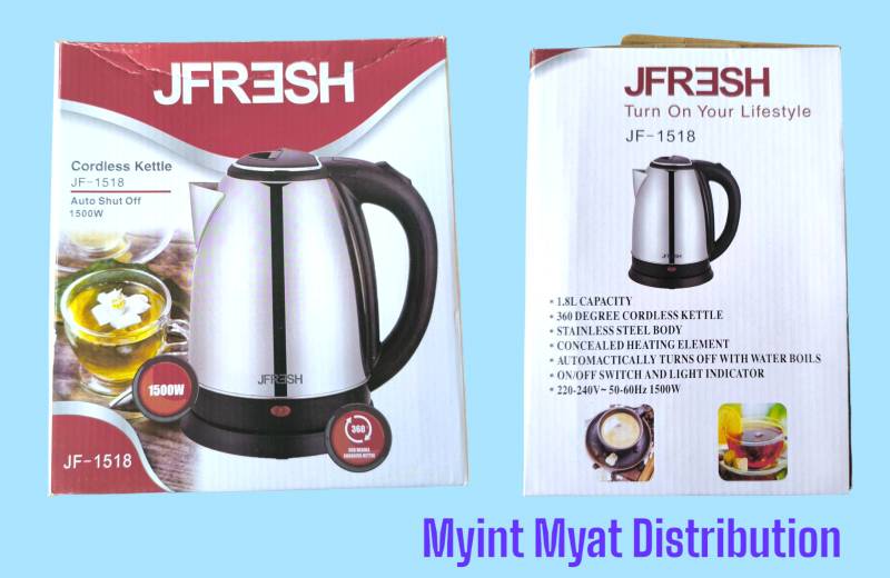 ၃မိနစ်ရေနွေးအိုး - J Fresh JF - 1518  စတီးအိုး