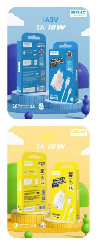 Gerlax A3MT Quick Charge - Type C - Charger Set