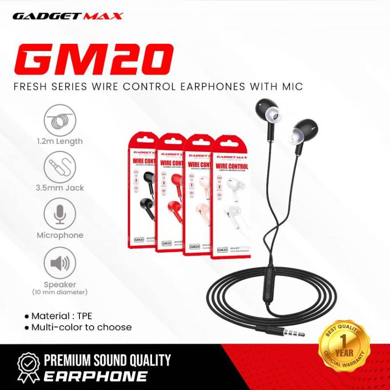 GADGET MAX GM20 - Wired Earphone
