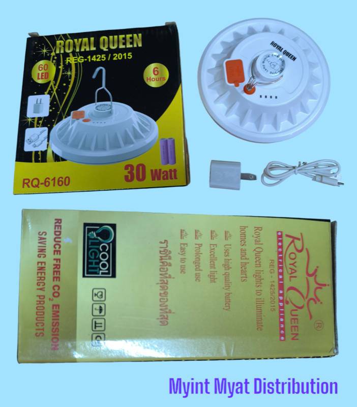 Royal Queen RQ-6160 UFO 30W အားသွင်းမီးသီး