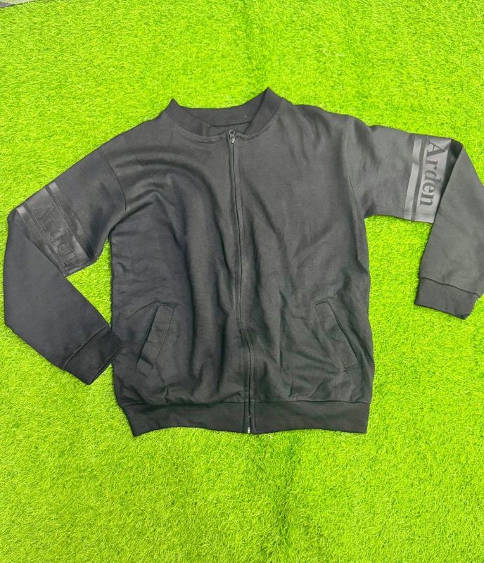 Men's Fleece Printed Bomber Jacket