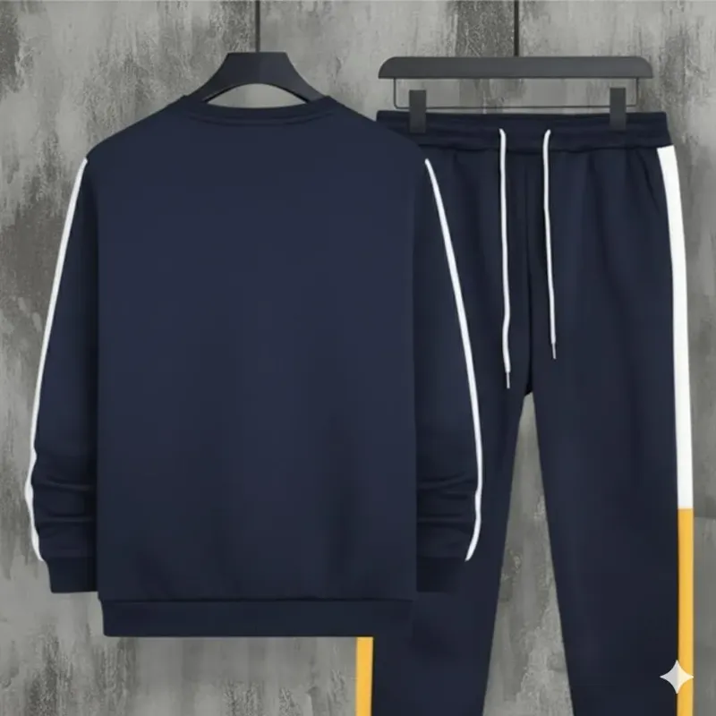 Men's Fleece Plain Track Suit
