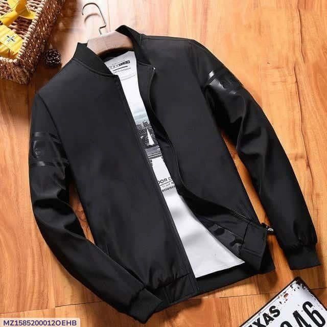 Men's Fleece Printed Bomber Jacket