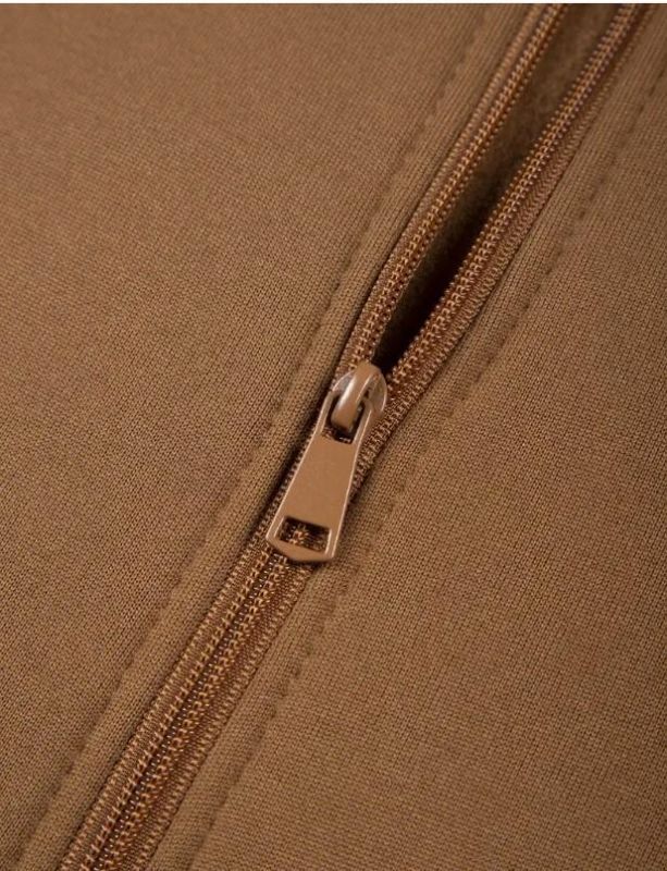 Men's Fleece Plain Zipper Track Suit 1