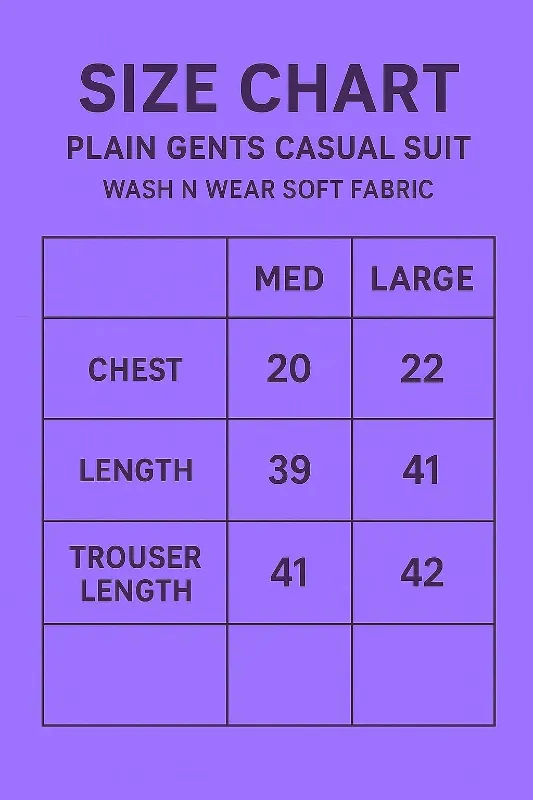 Men’s Stitched Wash And Wear Plain Shalwar Kameez