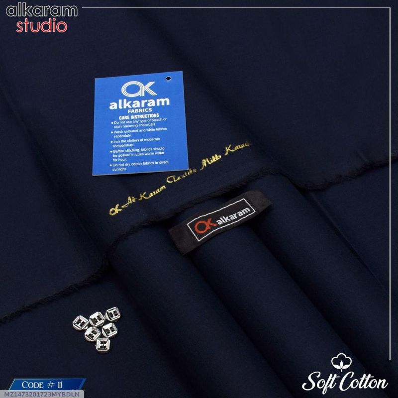 Men’s Unstitched Soft Cotton Plain Suit