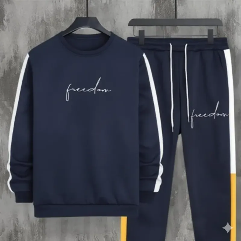 Men's Fleece Plain Track Suit