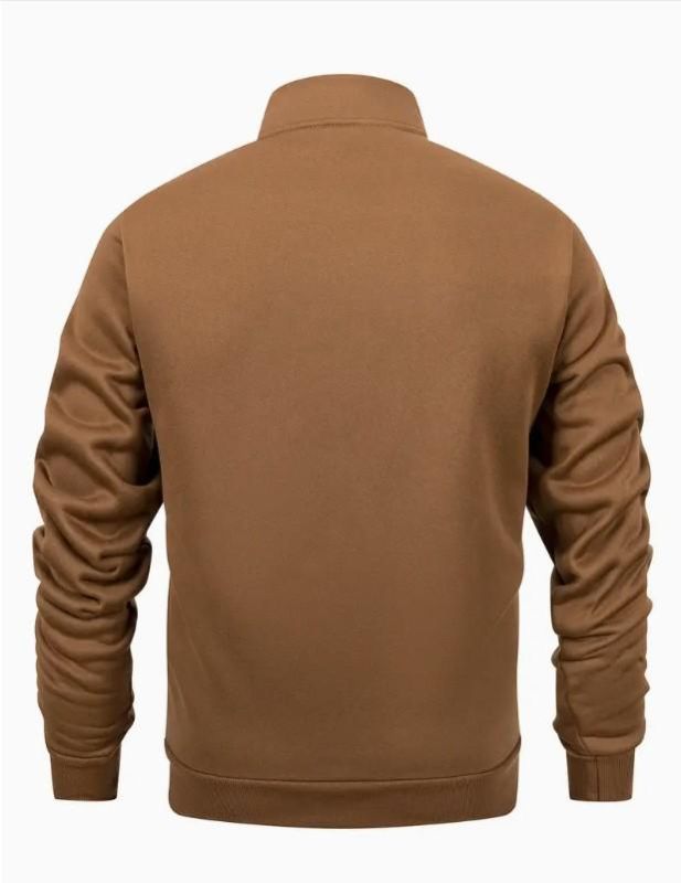 Men's Fleece Plain Zipper Track Suit 1