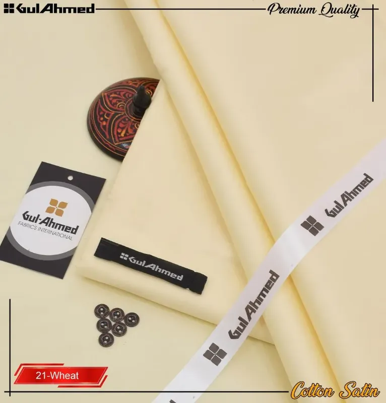 Men’s Unstitched Cotton Sotton Plain Suit-3