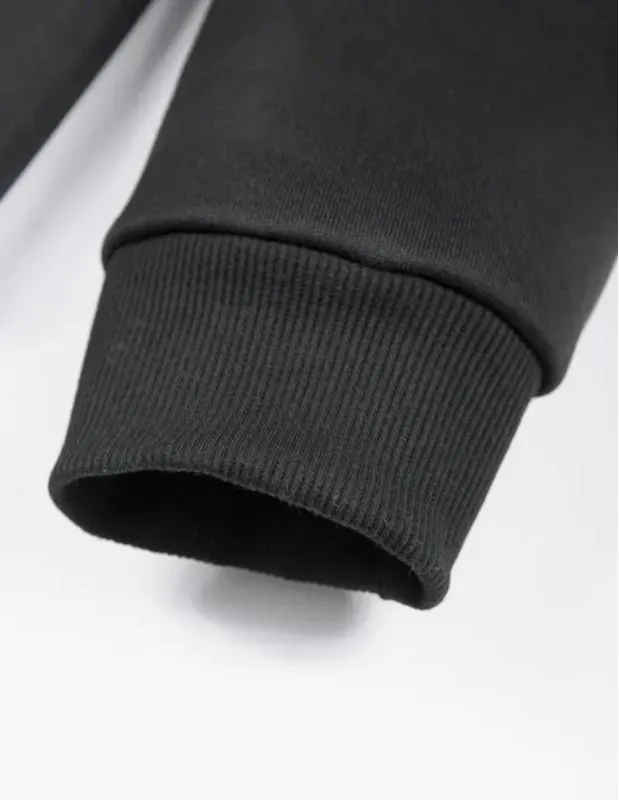 Men's Fleece Plain Zipper Track Suit 1