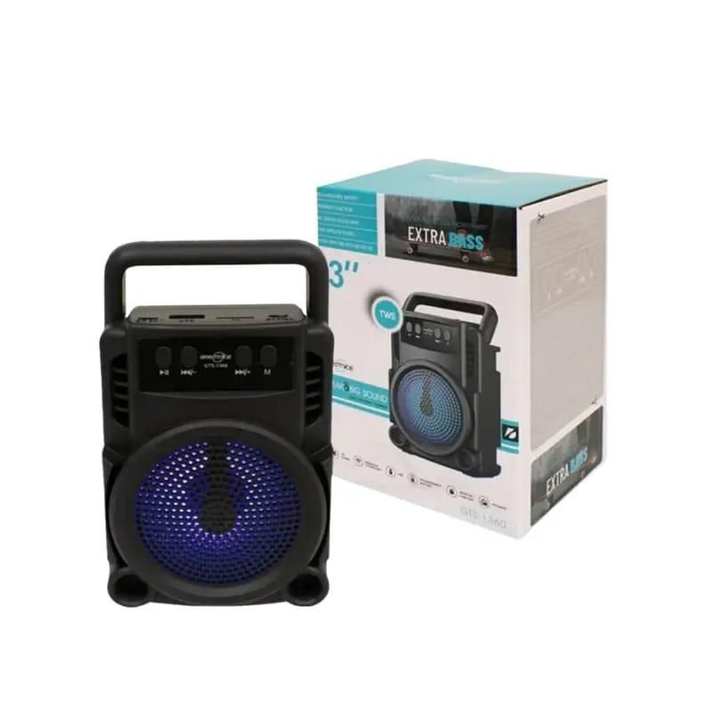GTS 1360 Portable Rechargeable Mini Wireless Bluetooth Speaker With FM Radio USB & SD Card Supported Super Loud Stereo Sound Mini BT Speaker