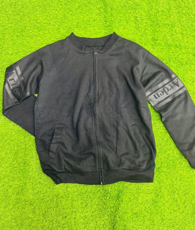 Men's Fleece Printed Bomber Jacket