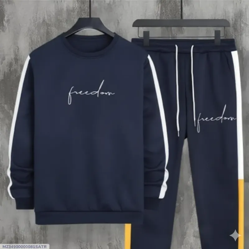 Men's Fleece Plain Track Suit