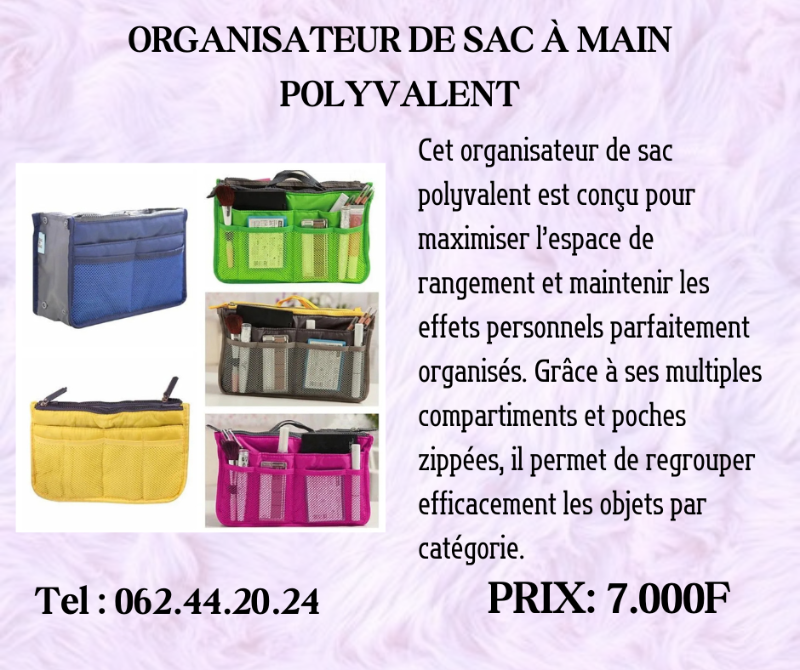Organisateur de Sac à Main Polyvalent